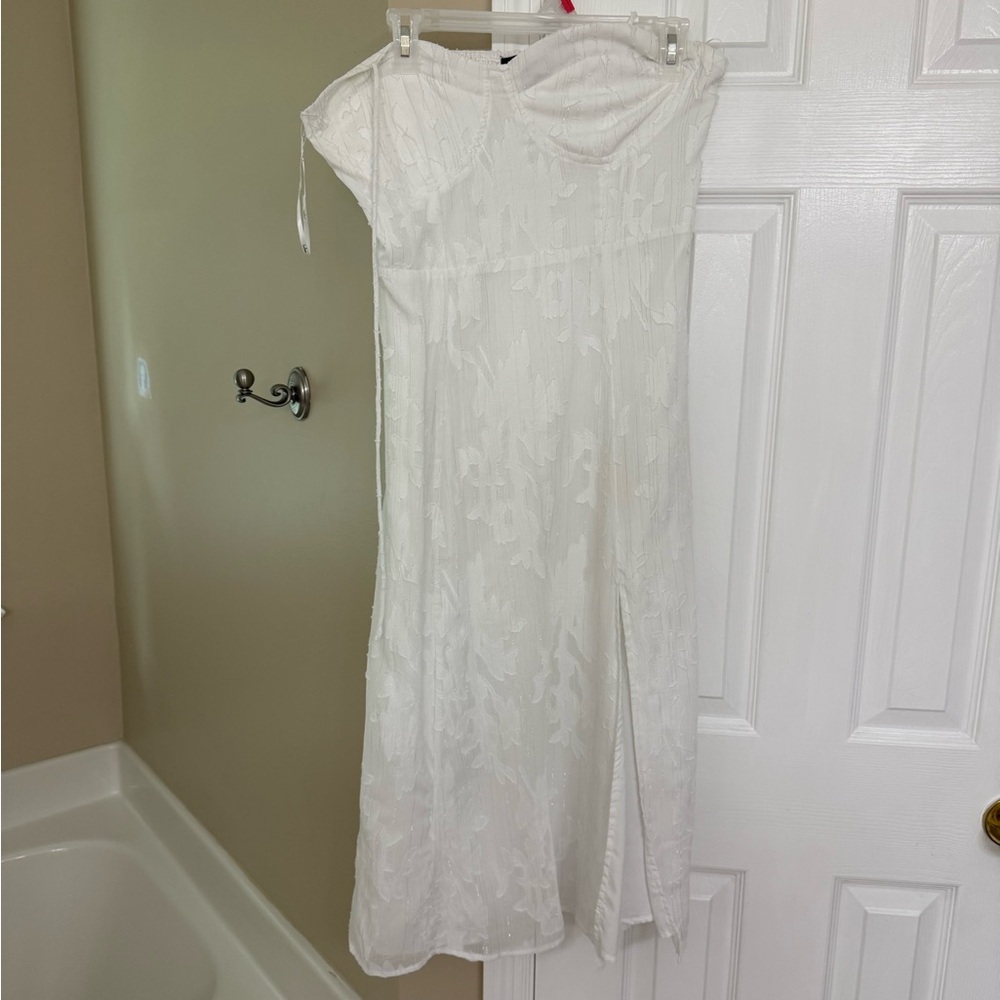 Lulu's White Textured Dress